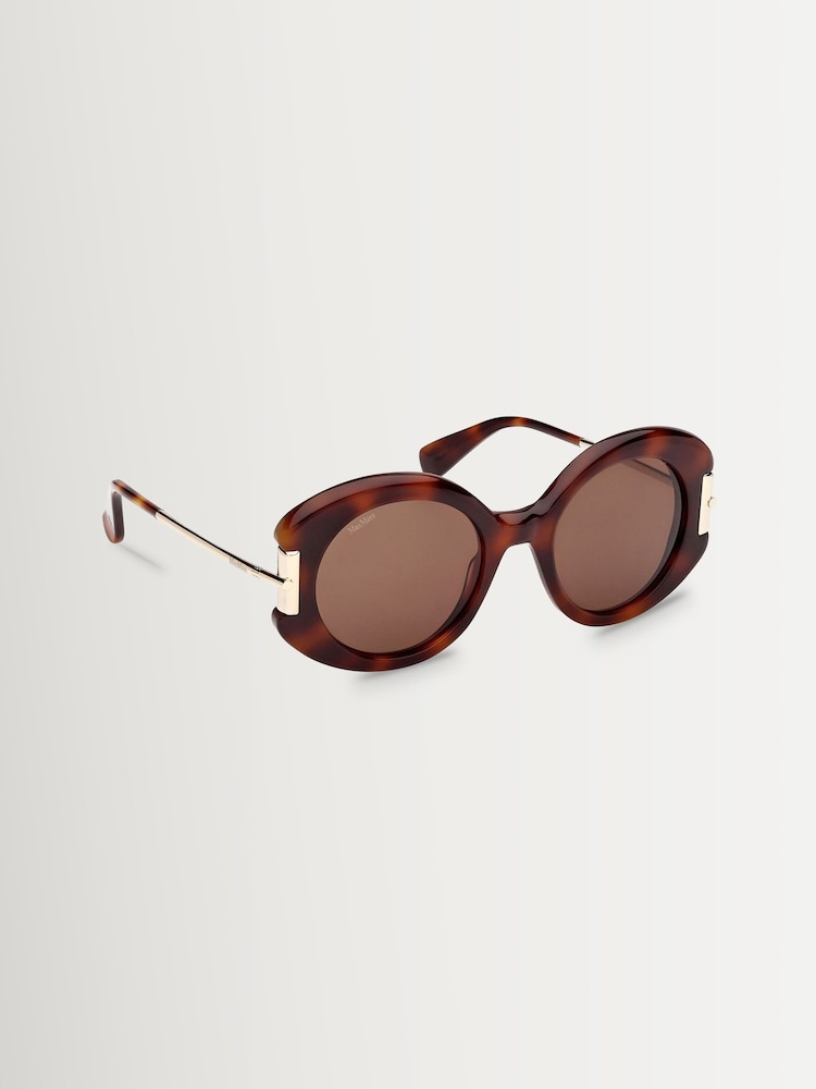 Max Mara Brown Acetate Sunglasses - Image 8 of 8