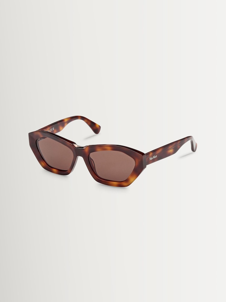 Max Mara Brown Acetate Sunglasses - Image 2 of 8