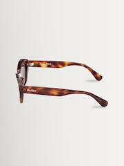Max Mara Brown Acetate Sunglasses - Image 3 of 8