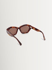 Max Mara Brown Acetate Sunglasses - Image 4 of 8