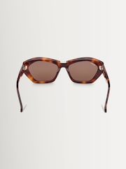Max Mara Brown Acetate Sunglasses - Image 5 of 8