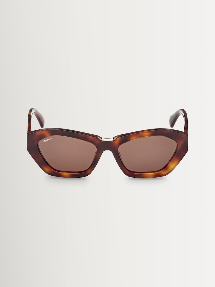 Max Mara Brown Acetate Sunglasses - Image 8 of 8