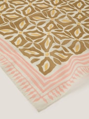 Monsoon Green Elma Square Floral Print Scarf - Image 2 of 2