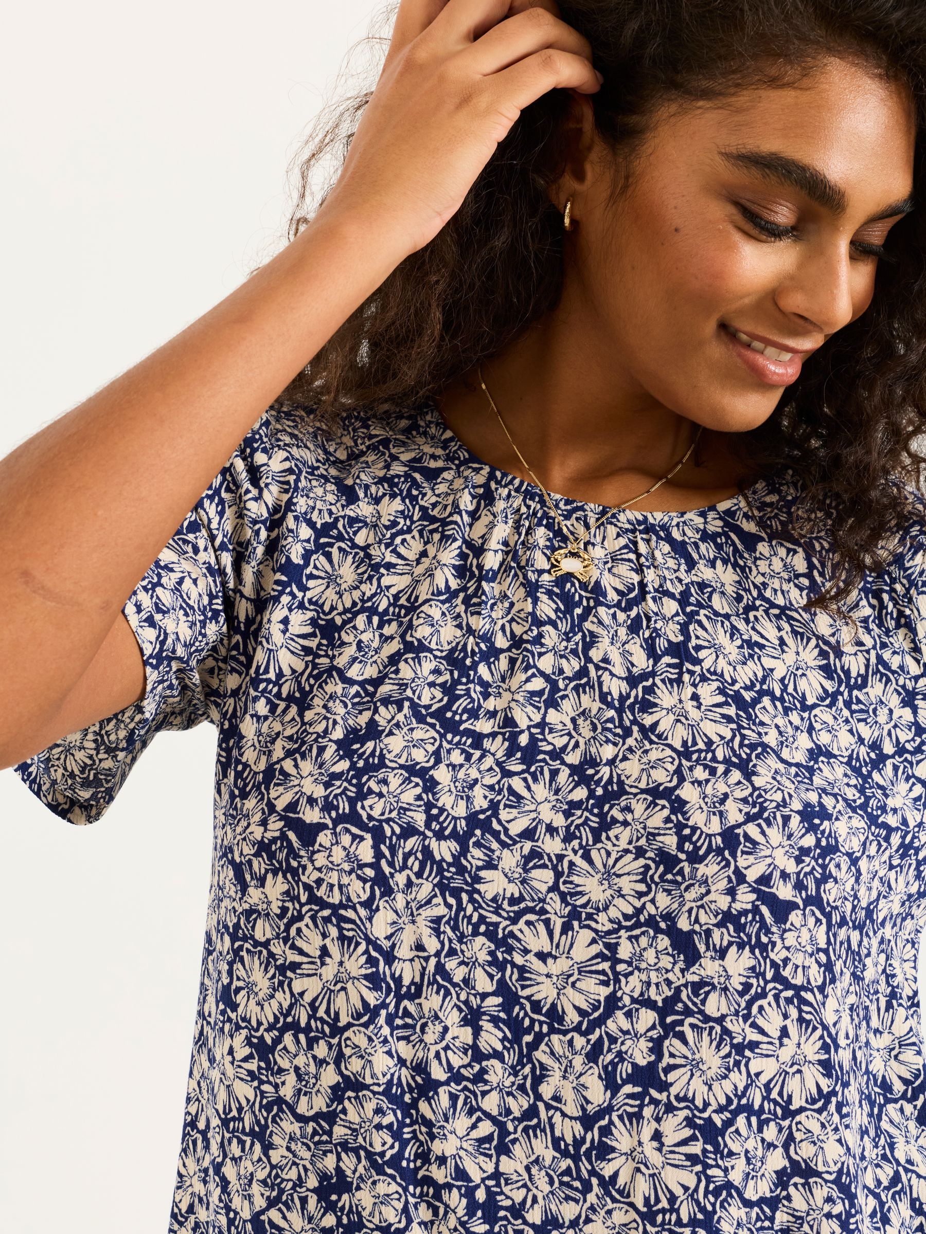 Next Top Thingy Shell Buy FatFace Lyndy Blue Shells Petite Blouse from the Next UK online shop