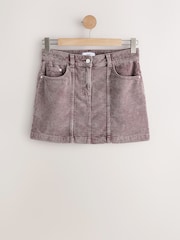 Washed Pink Corduroy Mini Skirt - Image 6 of 8