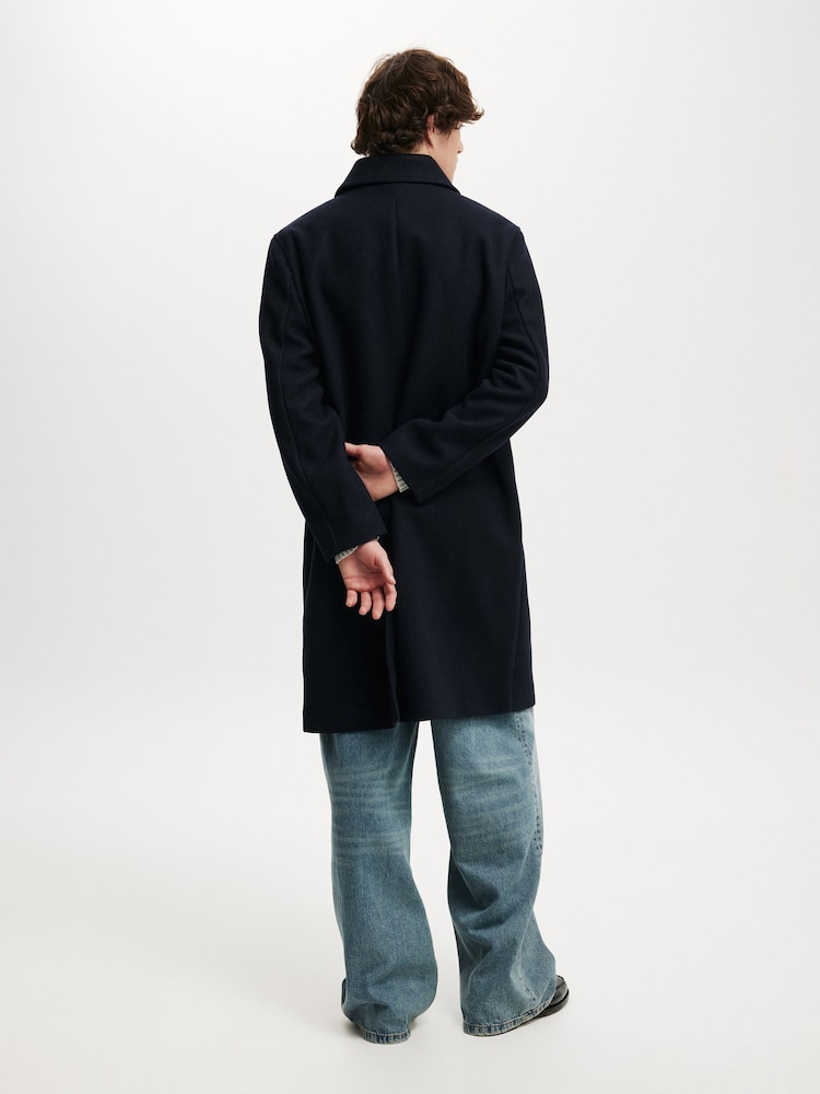 Cotton On Blue Trench Coat - Image 2 of 4 Cotton On Blue Trench Coat - Image 2 of 4