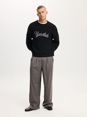 Svart - Cotton On Box Fit Rundhalset Genser - Bilde 3 av 4