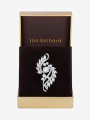 Jon Richard Silver Tone Crystal Brooch Gift Box - Image 1 of 4