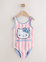Hello Kitty Blue/Pink Scoop Neck Swimsuit (3-16yrs) - Image 1 of 4