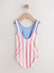 Hello Kitty Blue/Pink Scoop Neck Swimsuit (3-16yrs) - Image 2 of 4