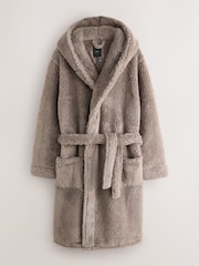 Neutral Borg Dressing Gown - Image 7 of 9