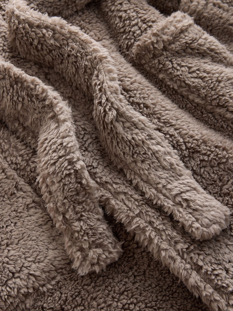 Neutral Borg Dressing Gown - Image 9 of 9