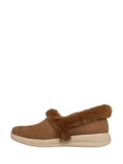 Skechers Brown Cosy Escape Snowy Bliss Slip-in Slippers - Image 2 of 5
