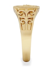 The Diamond Store Gemini Zodiac 0.01ct Lab Diamond Signet Ring in 18K Gold Vermeil - Image 3 of 6