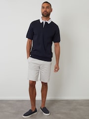 Threadbare Pique Short Sleeve Polo Sweatshirt - תמונה 4 מתוך 4