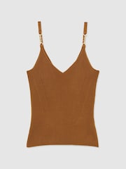 Atelier Silk-Blend Rib-Knit Cami - Image 2 of 6