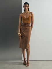 Atelier Silk-Blend Rib-Knit Cami - Image 3 of 6