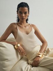 Atelier Silk-Blend Rib-Knit Cami - Image 1 of 7