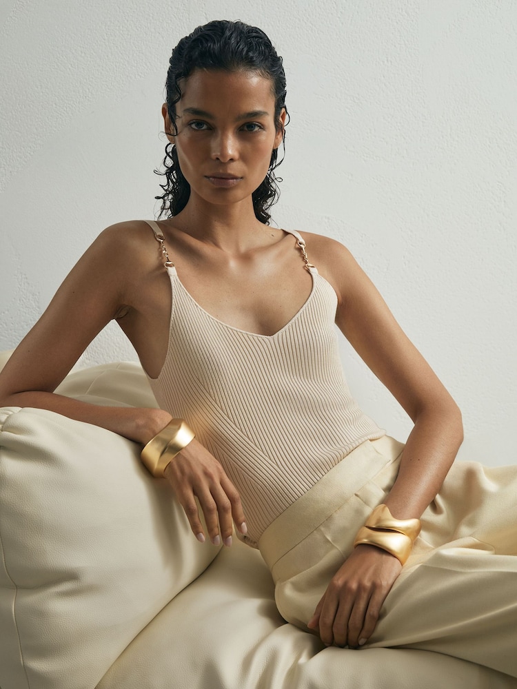 Atelier Silk-Blend Rib-Knit Cami - Image 1 of 7 Atelier Silk-Blend Rib-Knit Cami - Image 1 of 7