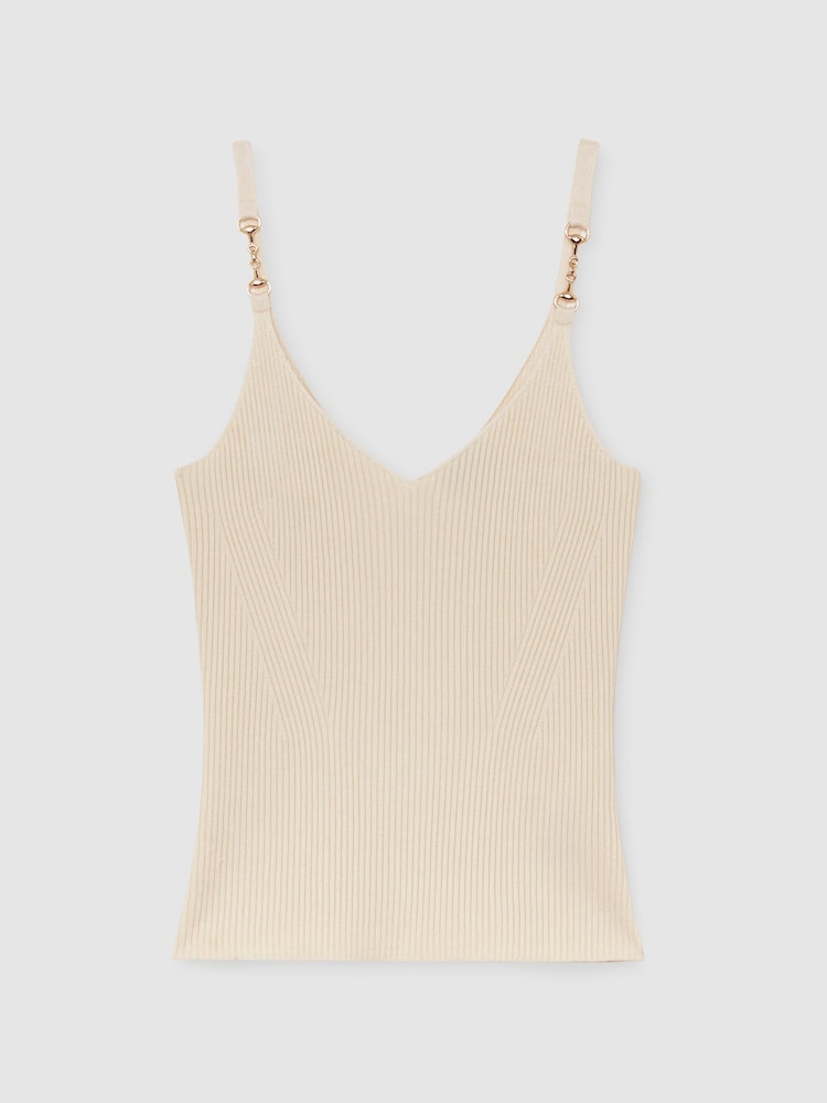 Atelier Silk-Blend Rib-Knit Cami - Image 2 of 7 Atelier Silk-Blend Rib-Knit Cami - Image 2 of 7