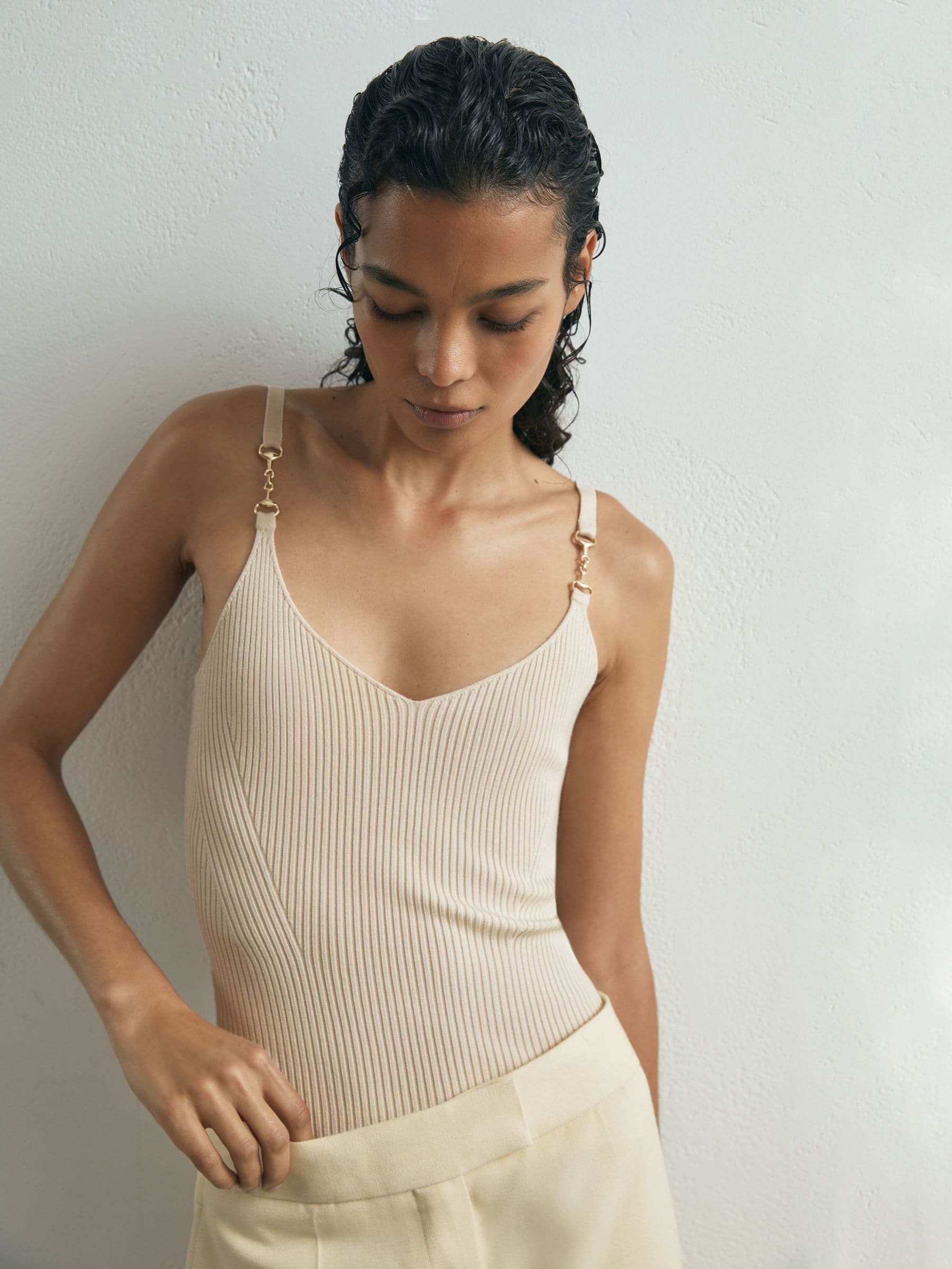 Buy Atelier Silk-Blend Rib-Knit Cami from Next USA