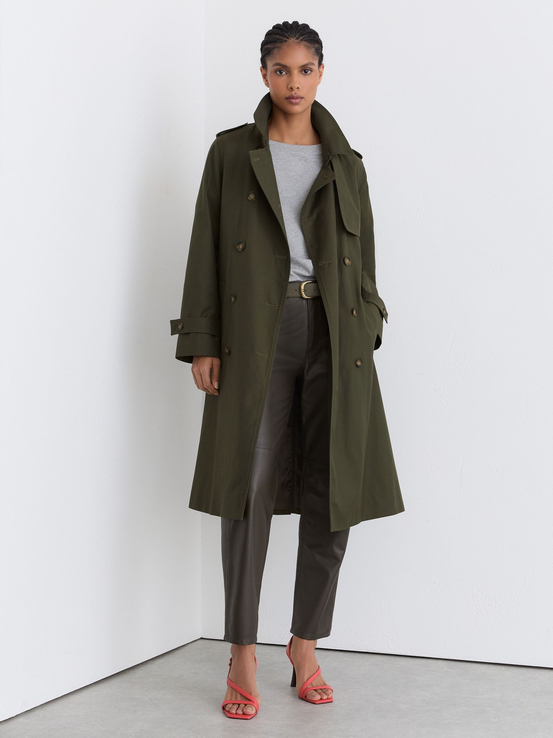 TIGHTBOOTH EMPIRE BIG COAT カーキ 中古・古着通販】TIGHTBOOTH PRODUCTION (タイトブースプロダクション