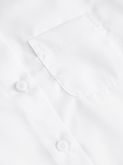 White Short Sleeve School Shirts 3 Pack (3-18yrs) - Image 5 of 5