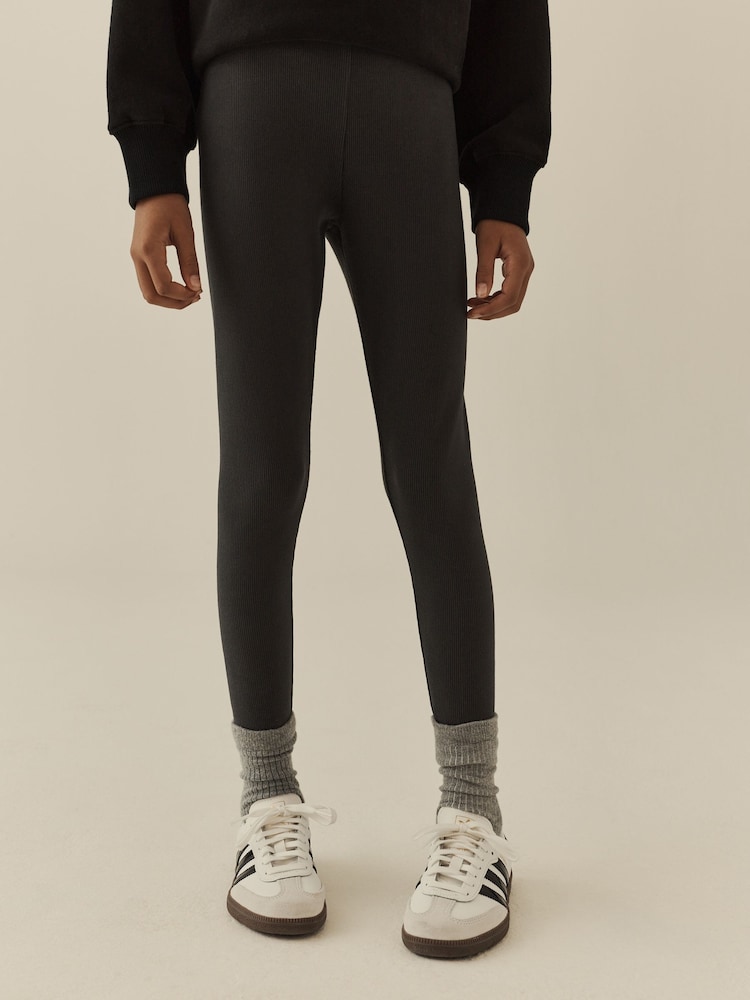 Black Hoodie and Rib Leggings Set (3-16yrs) - Image 4 of 4 Black Hoodie and Rib Leggings Set (3-16yrs) - Image 4 of 4