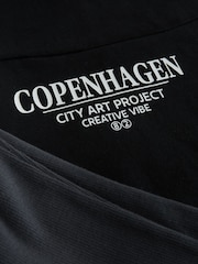 Black Hoodie and Rib Leggings Set (3-16yrs) - Image 8 of 10