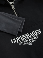 Black Hoodie and Rib Leggings Set (3-16yrs) - Image 9 of 10