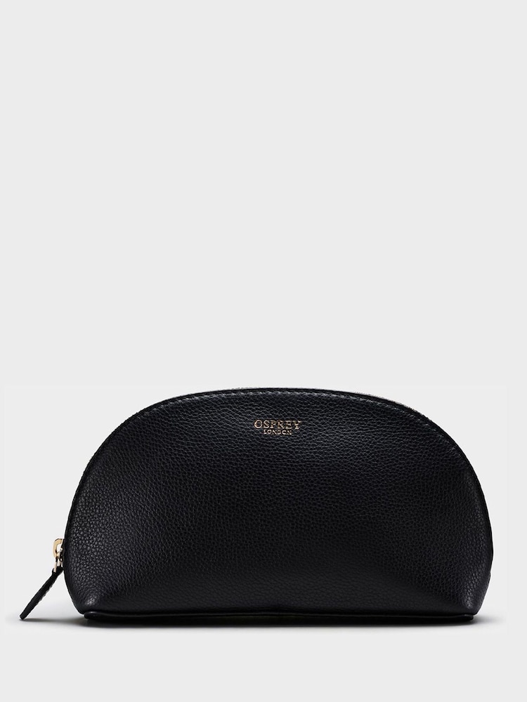 Svart - Osprey London The Tilly sminkeveske i skinn - Bilde 1 av 3