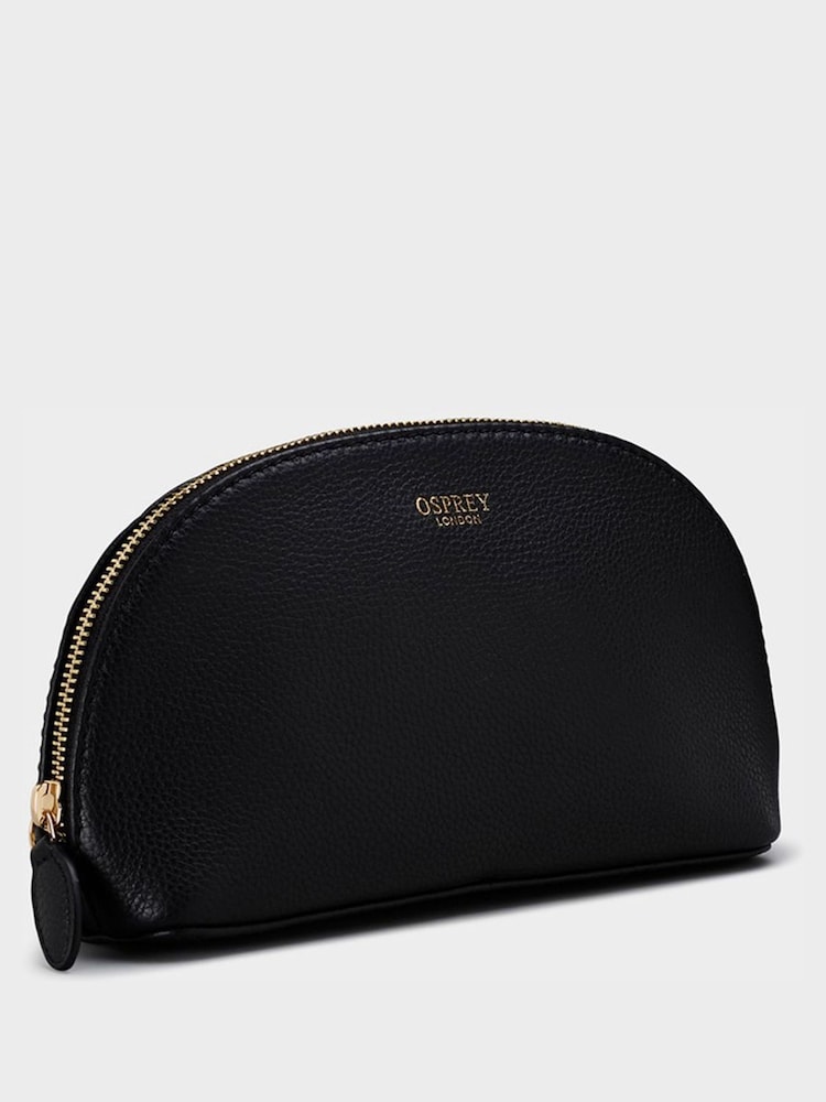 Svart - Osprey London The Tilly sminkeveske i skinn - Bilde 2 av 3