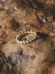 The Diamond Store White Bezel-Set Eternity Lab Diamond Ring 0.33ct in 18K Gold Vermeil - Image 5 of 9