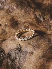 The Diamond Store White Bezel-Set Eternity Lab Diamond Ring 0.33ct in 18K Gold Vermeil - Image 9 of 9