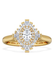 The Diamond Store White The Radiance Lab Diamond Ring 0.52ct H/SI Set in 18K Gold Vermeil - Image 1 of 8