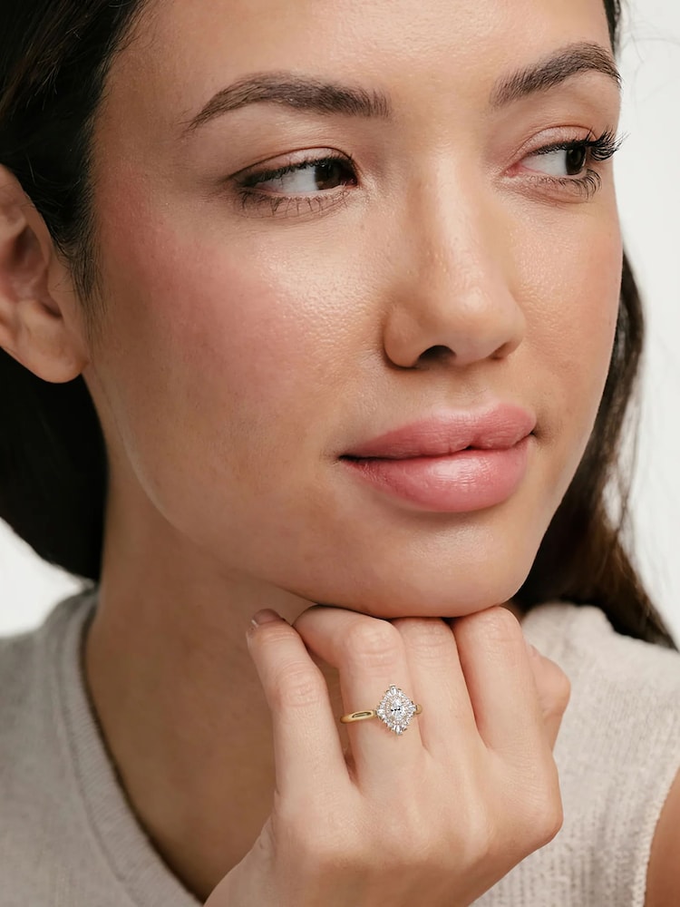 The Diamond Store White The Radiance Lab Diamond Ring 0.52ct H/SI Set in 18K Gold Vermeil - Image 8 of 8