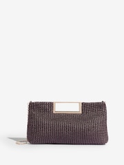 Lipsy Woven Raffia Handheld Clutch Bag - Imaginea 1 din 5