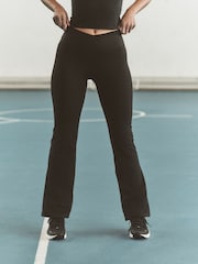 Black Ultimate Comfort Cross Front High Waist Sports Leggings - Image 2 of 8