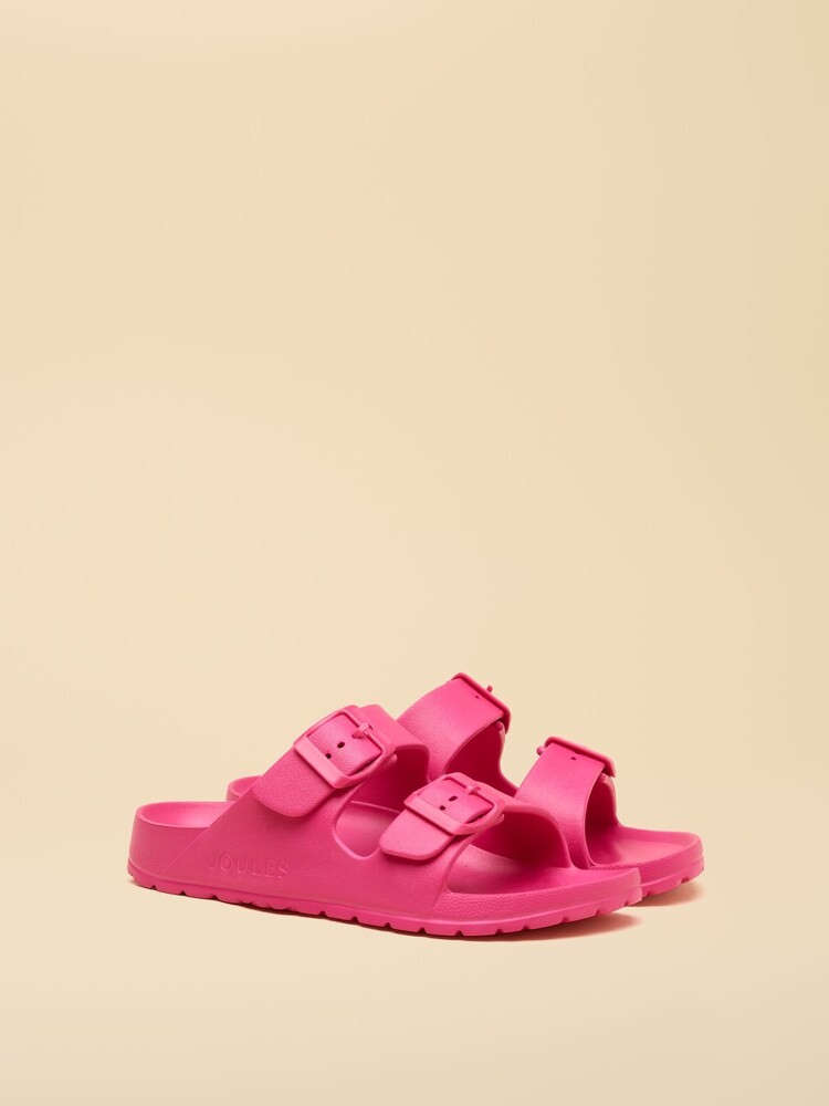 Joules Kids' Sunseeker Pink EVA Double Buckle Sliders - Image 1 of 6 Joules Kids' Sunseeker Pink EVA Double Buckle Sliders - Image 1 of 6