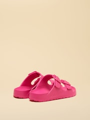 Joules Kids' Sunseeker Pink EVA Double Buckle Sliders - Image 3 of 6