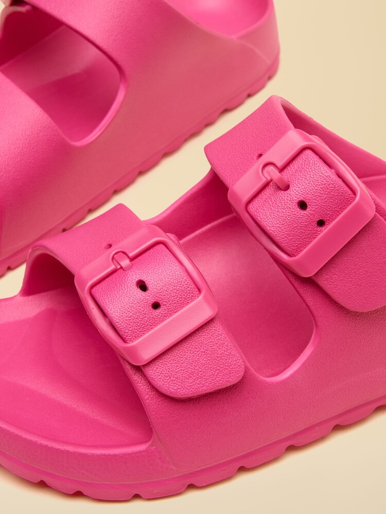 Joules Kids' Sunseeker Pink EVA Double Buckle Sliders - Image 6 of 6 Joules Kids' Sunseeker Pink EVA Double Buckle Sliders - Image 6 of 6