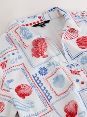 طباعة بطاقة معايدة أبيض - قميص دنيم بكم قصير - صورة 7 من 7