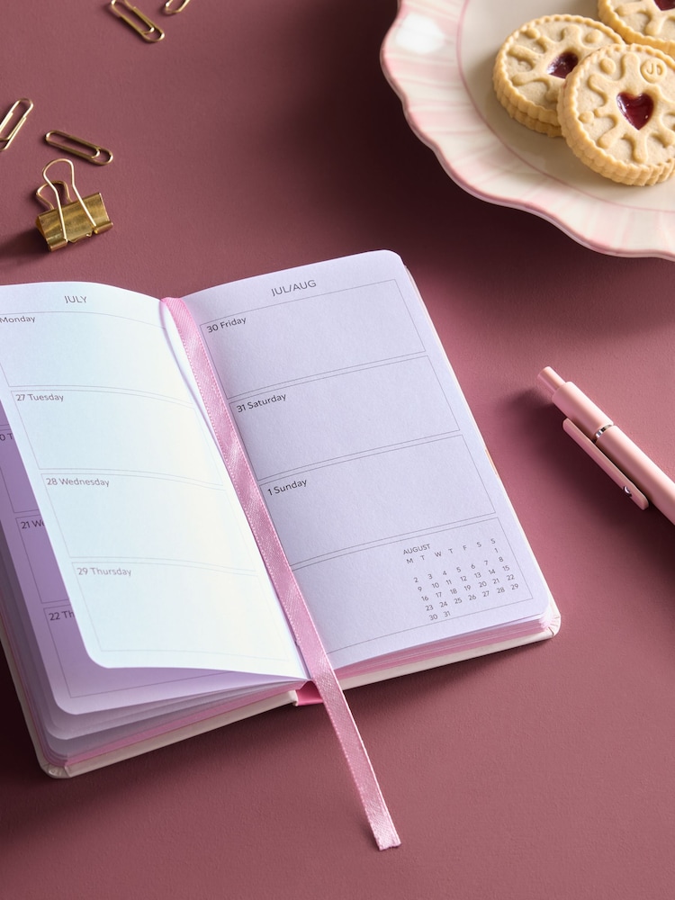 Cream Biscuits 2027 Slim Gingham Diary - Image 2 of 4
