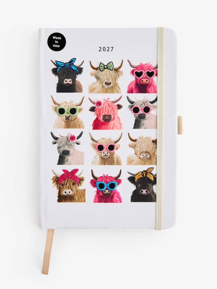 Cream Hamish 2027 A5 Floral Diary - Image 5 of 5 Cream Hamish 2027 A5 Floral Diary - Image 5 of 5