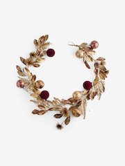 Gold Leaf and Bauble Artificial Christmas Garland - Image 3 of 3
