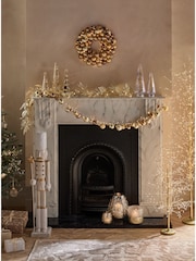 Gold Light Up Christmas Bauble Garland - Image 1 of 7