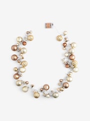 Gold Light Up Christmas Bauble Garland - Image 2 of 7
