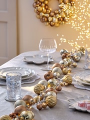 Gold Light Up Christmas Bauble Garland - Image 3 of 7