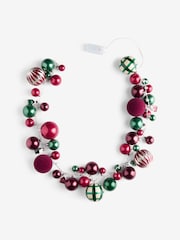 Red/Green Light Up Christmas Bauble Garland - Image 3 of 3