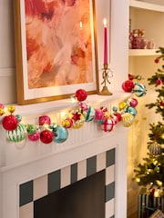 Bright Light Up Christmas Bauble Garland - Image 1 of 3
